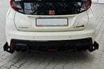 Maxton Parts - Diffusor Flaps passend für Honda Civic IX TYPE R schwarz matt