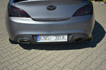 Maxton Parts - Diffusor Flaps passend für Hyundai Genesis Coupe MK.1 schwarz Hochglanz