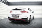 Maxton Parts - Diffusor Flaps passend für Hyundai I30 N Mk3 Fastback schwarz Hochglanz