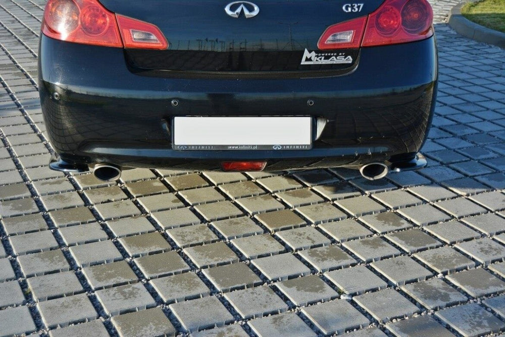 Maxton Parts - Diffusor Flaps passend für Infiniti G37 Limousine schwarz Hochglanz