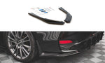Maxton Parts - Diffusor Flaps passend für Infiniti Q60 S Mk2 schwarz Hochglanz