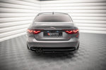 Maxton Parts - Diffusor Flaps passend für Jaguar XF R-Sport Mk2 schwarz Hochglanz