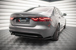 Maxton Parts - Diffusor Flaps passend für Jaguar XF R-Sport Mk2 schwarz Hochglanz