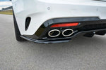 Maxton Parts - Diffusor Flaps passend für Kia Kia Stinger Gt / GT-Line Mk1 schwarz Hochglanz
