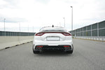 Maxton Parts - Diffusor Flaps passend für Kia Kia Stinger Gt / GT-Line Mk1 schwarz Hochglanz