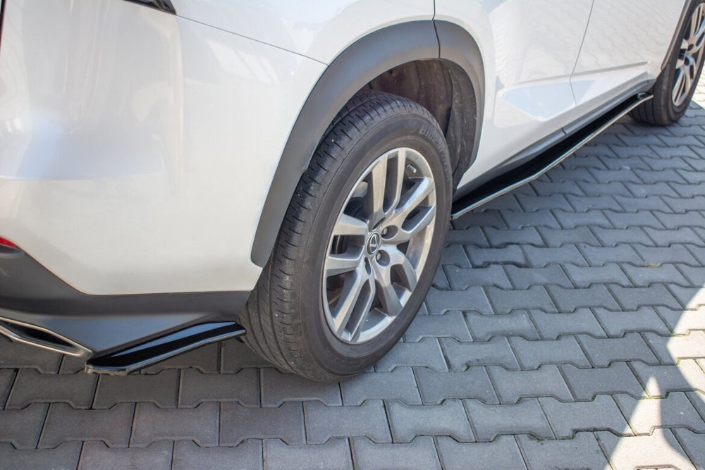 Maxton Parts - Diffusor Flaps passend für Lexus NX FL schwarz Hochglanz