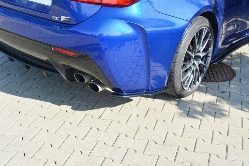 Maxton Parts - Diffusor Flaps passend für Lexus RC F schwarz Hochglanz