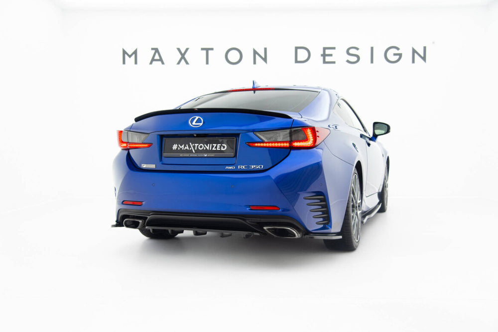 Maxton Parts - Diffusor Flaps passend für Lexus Rc Mk1 schwarz Hochglanz