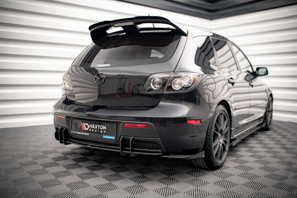 Maxton Parts - Diffusor Flaps passend für Mazda 3 MPS Mk1 US-Spec Version schwarz Hochglanz