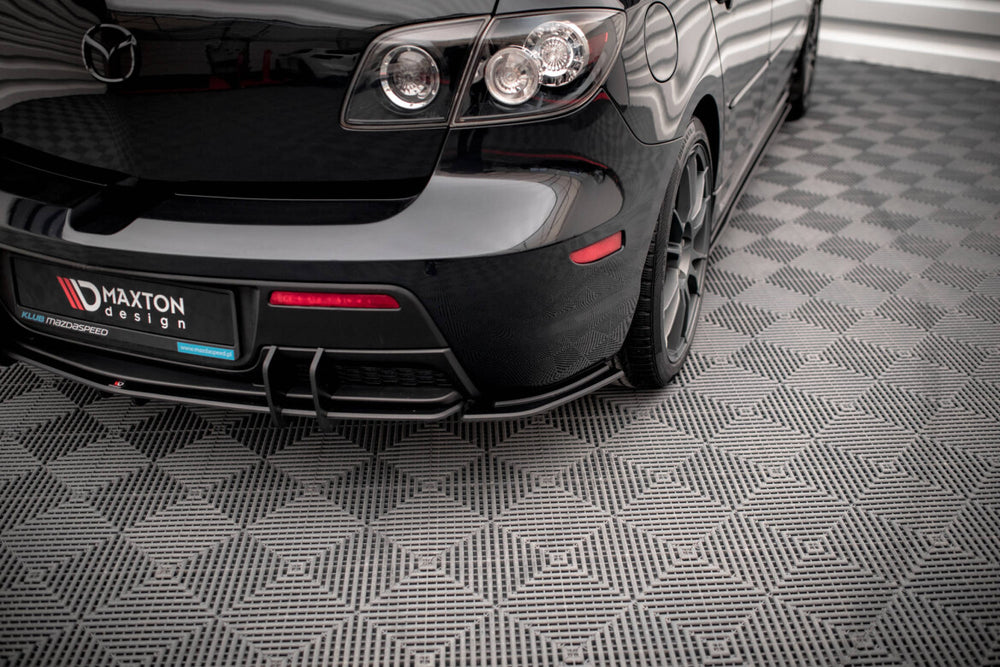 Maxton Parts - Diffusor Flaps passend für Mazda 3 MPS Mk1 US-Spec Version schwarz matt