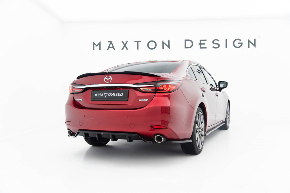 Maxton Parts - Diffusor Flaps passend für Mazda 6 Limousine Mk3 FL schwarz Hochglanz
