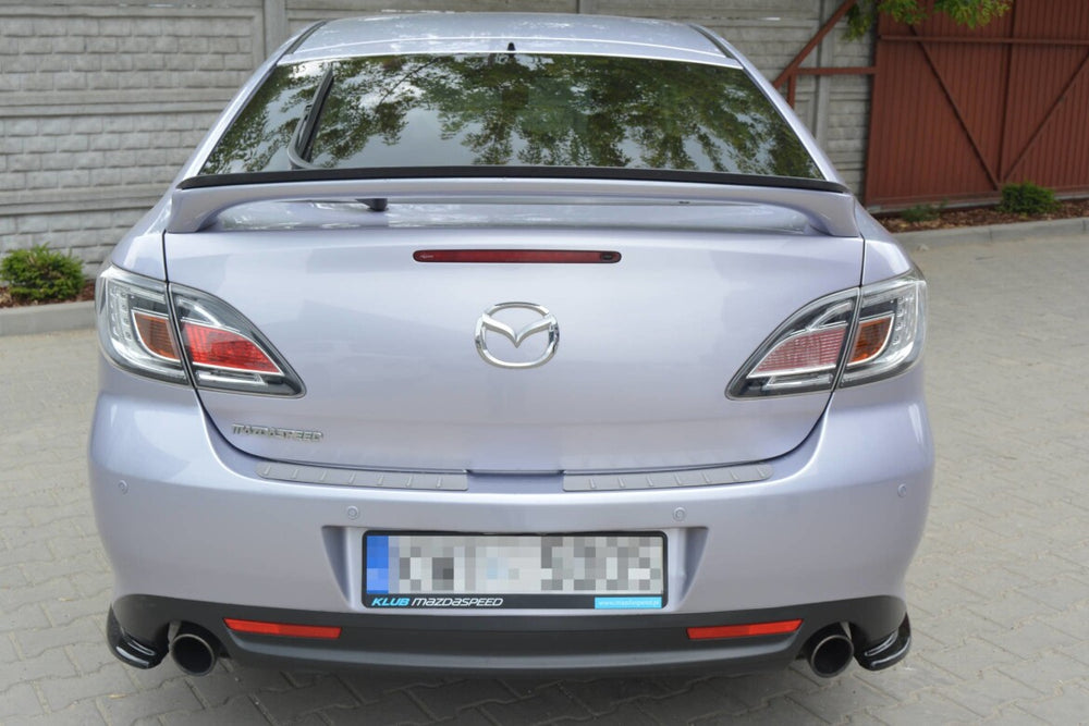 Maxton Parts - Diffusor Flaps passend für Mazda 6 MK2 SPORT HATCH (GH-SERIES) vor FL schwarz Hochglanz