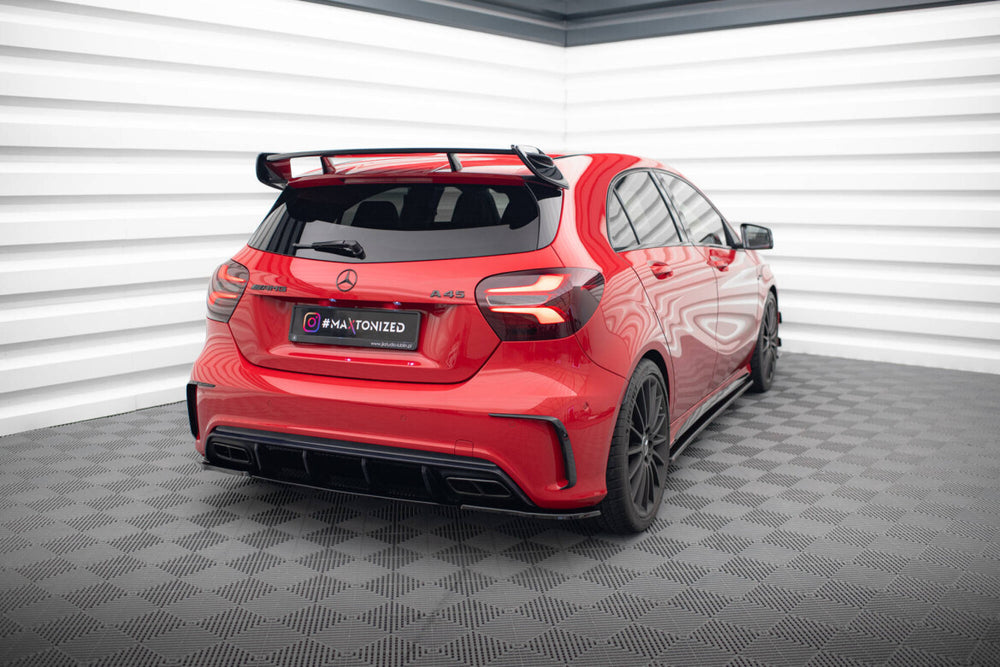 Maxton Parts - Diffusor Flaps passend für Mercedes A W176 AMG FL schwarz Hochglanz