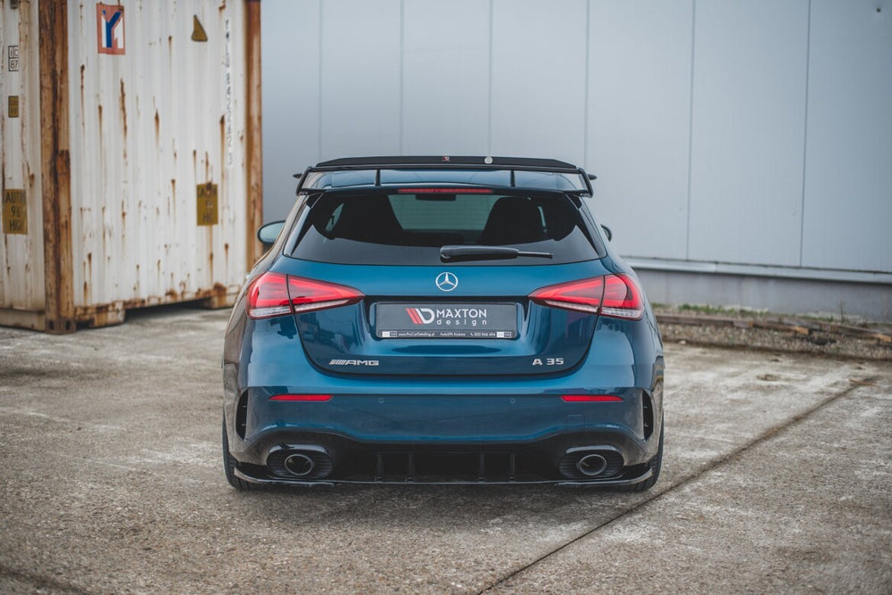 Maxton Parts - Diffusor Flaps passend für Mercedes A35 AMG Aero Hatchback W177 schwarz Hochglanz