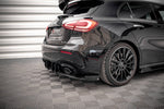 Maxton Parts - Diffusor Flaps passend für Mercedes A35 AMG Hatchback Aero Pack W177 schwarz Hochglanz