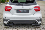 Maxton Parts - Diffusor Flaps passend für Mercedes A45 AMG W176 schwarz Hochglanz