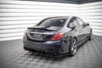 Maxton Parts - Diffusor Flaps passend für Mercedes-AMG C 43 Limousine W205 FL schwarz Hochglanz (ME-C-205-AMG-RSD2-G)