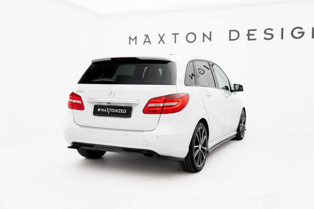 Maxton Parts - Diffusor Flaps passend für Mercedes B W246 schwarz Hochglanz