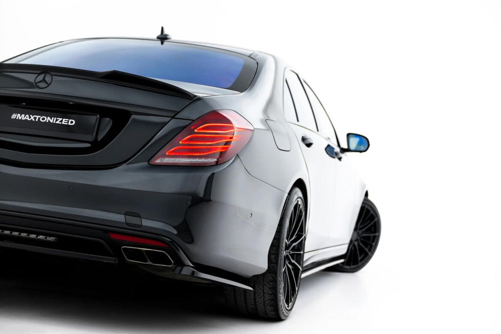 Maxton Parts - Diffusor Flaps passend für Mercedes-Benz S AMG-Line W222 schwarz Hochglanz