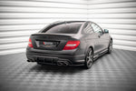 Maxton Parts - Diffusor Flaps passend für Mercedes C Coupe / Limousine / Kombi AMG-Line C204 / W204 FL / S204 FL schwarz Hochglanz
