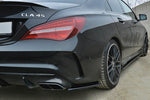Maxton Parts - Diffusor Flaps passend für Mercedes CLA A45 AMG C117 FL schwarz Hochglanz