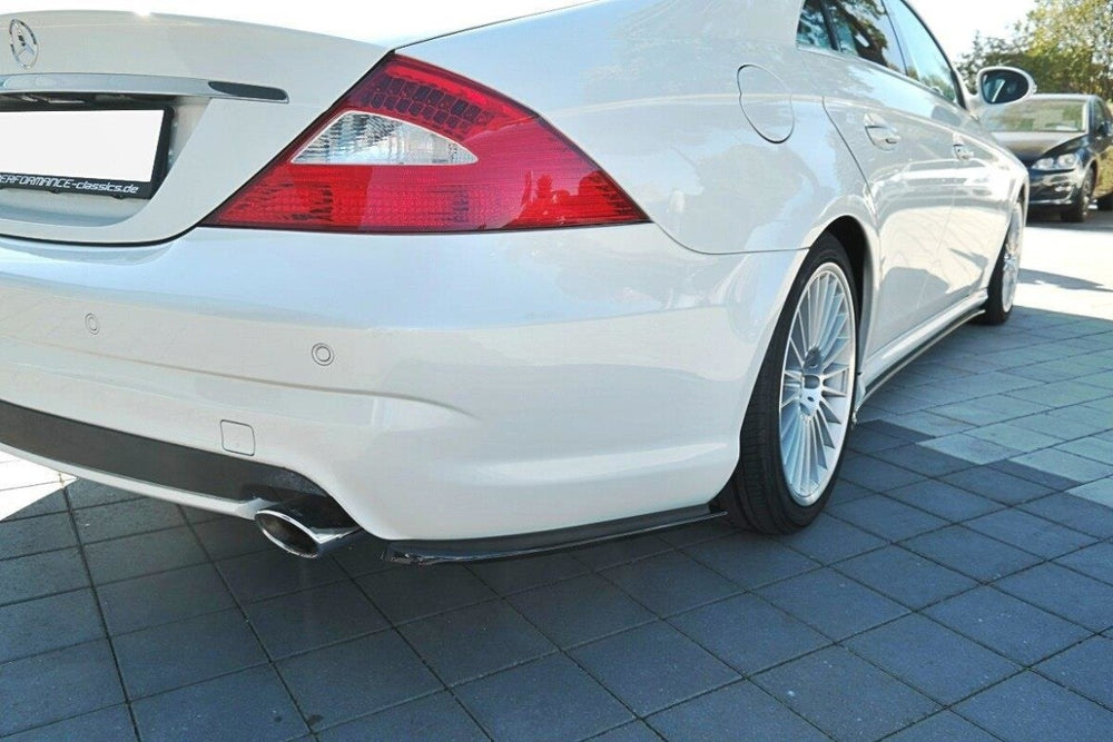 Maxton Parts - Diffusor Flaps passend für Mercedes CLS C219 55AMG schwarz Hochglanz