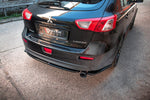 Maxton Parts - Diffusor Flaps passend für Mistubishi Lancer Sportback Mk8 schwarz Hochglanz