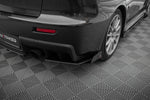 Maxton Parts - Diffusor Flaps passend für Mitsubishi Lancer EVO X schwarz Hochglanz (MILA10EVOCNC-RSF1-G)