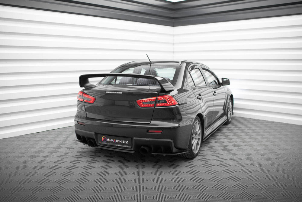 Maxton Parts - Diffusor Flaps passend für Mitsubishi Lancer EVO X schwarz matt