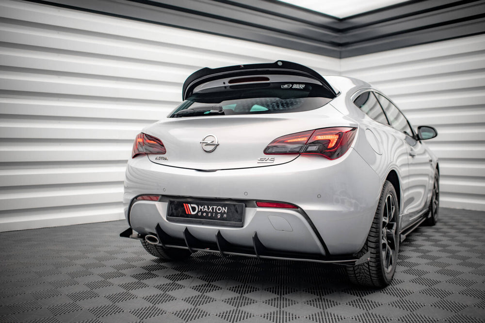 Maxton Parts - Diffusor Flaps passend für Opel Astra GTC OPC-Line J schwarz Hochglanz