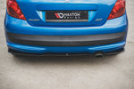 Maxton Parts - Diffusor Flaps passend für Peugeot 207 Sport schwarz Hochglanz