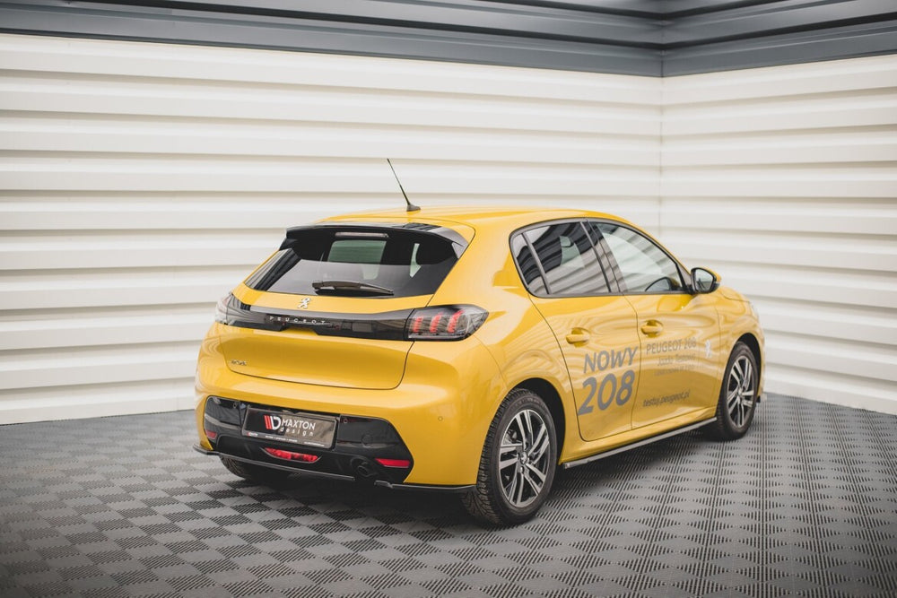 Maxton Parts - Diffusor Flaps passend für Peugeot 208 Mk2 schwarz Hochglanz