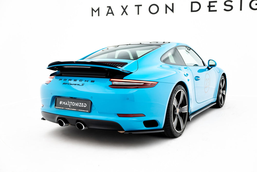 Maxton Parts - Diffusor Flaps passend für Porsche 911 Carrera 991 FL schwarz Hochglanz