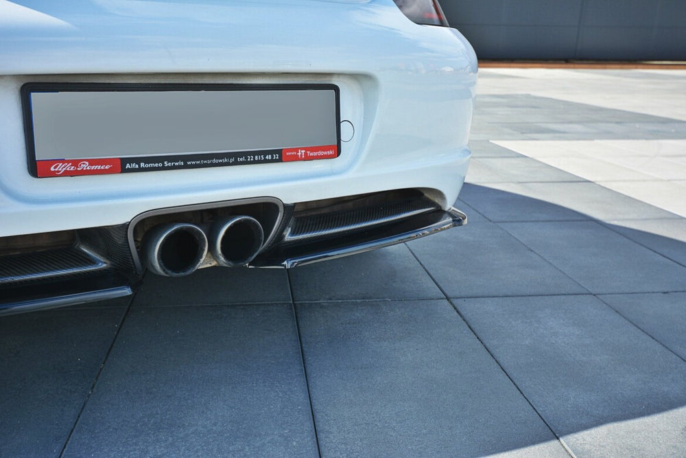Maxton Parts - Diffusor Flaps passend für Porsche CAYMAN S 987C schwarz Hochglanz