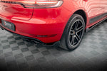 Maxton Parts - Diffusor Flaps passend für Porsche Macan GTS / Sport Design Mk1 FL schwarz Hochglanz