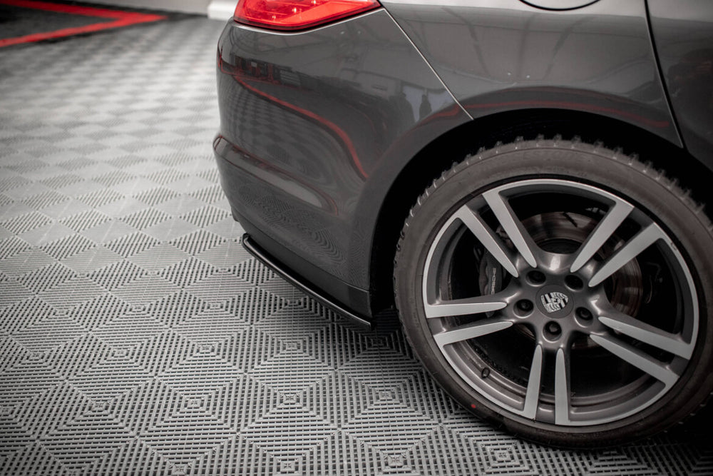 Maxton Parts - Diffusor Flaps passend für Porsche Panamera / Panamera Diesel 970 schwarz Hochglanz