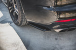 Maxton Parts - Diffusor Flaps passend für Porsche Panamera Turbo 970 FL schwarz Hochglanz