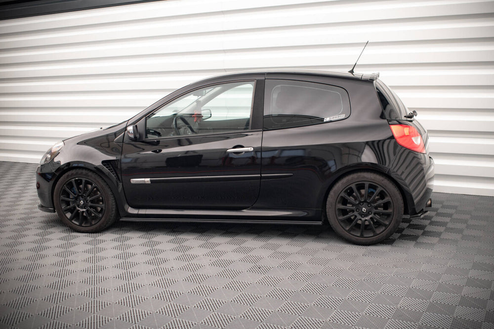 Maxton Parts - Diffusor Flaps passend für Renault Clio III RS schwarz Hochglanz