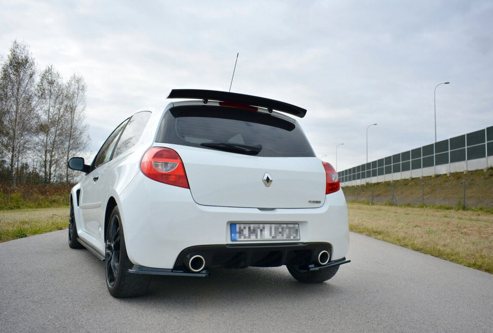 Maxton Parts - Diffusor Flaps passend für Renault Clio MK3 RS FL schwarz Hochglanz