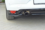 Maxton Parts - Diffusor Flaps passend für Renault Megane Mk4 Hatchback schwarz Hochglanz