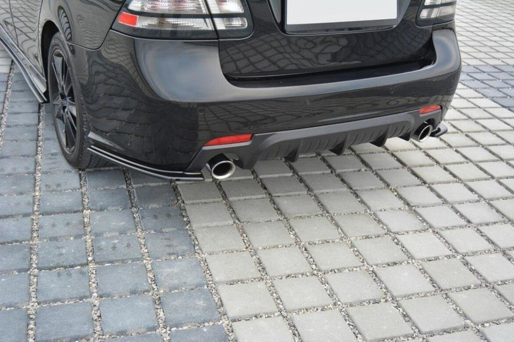 Maxton Parts - Diffusor Flaps passend für Saab 9-3 Aero Mk2 FL schwarz Hochglanz