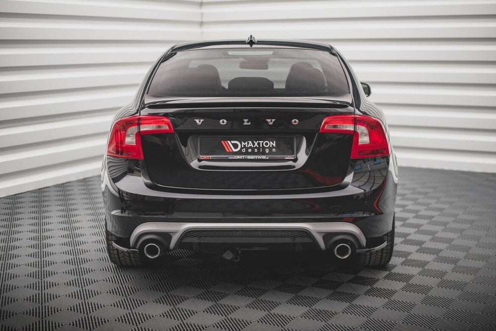 Maxton Parts - Diffusor Flaps passend für Volvo S60 R-Design Mk2 FL schwarz Hochglanz