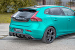 Maxton Parts - Diffusor Flaps passend für Volvo V40 R-design schwarz Hochglanz