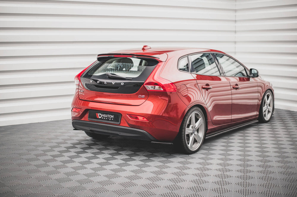 Maxton Parts - Diffusor Flaps passend für Volvo V40 schwarz Hochglanz