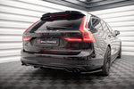 Maxton Parts - Diffusor Flaps passend für Volvo V90 Mk2 schwarz Hochglanz