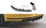 Maxton Parts - Diffusor Flaps passend für VW Arteon R-Line Limousine / Shooting Brake Mk1 schwarz Hochglanz (VWAR1RLINECNC-RSF1-G)