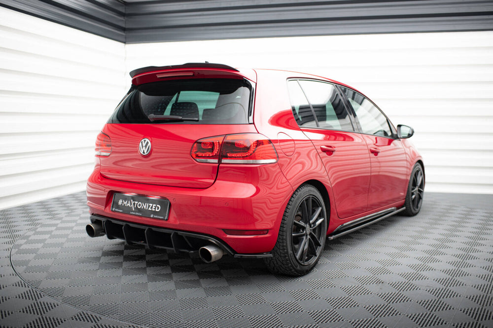 Maxton Parts - Diffusor Flaps passend für VW Golf 6 GTI 35TH schwarz Hochglanz