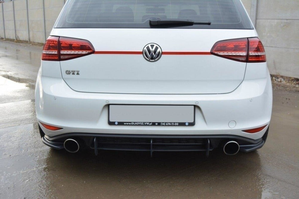 Maxton Parts - Diffusor Flaps passend für VW Golf 7 GTI schwarz Hochglanz