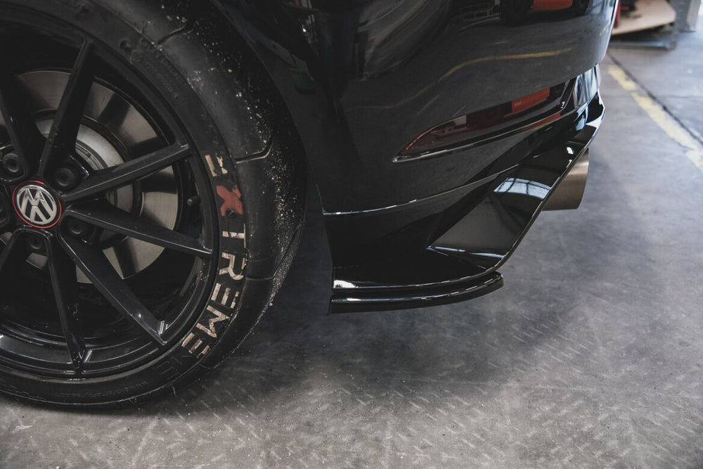 Maxton Parts - Diffusor Flaps passend für VW Golf 7 GTI TCR schwarz Hochglanz