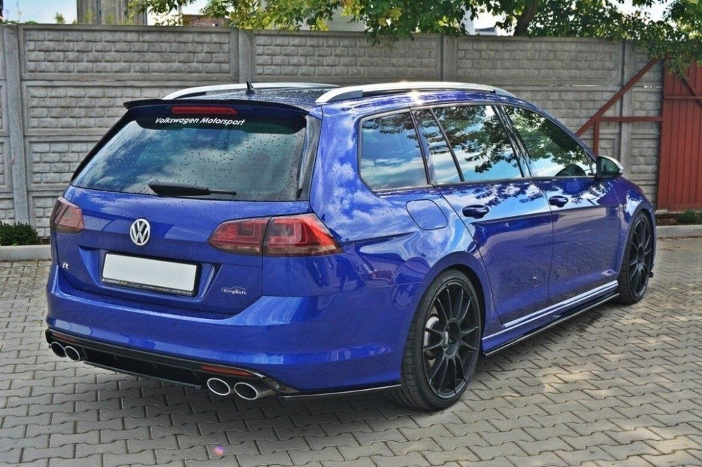 Maxton Parts - Diffusor Flaps passend für VW Golf 7 R Variant schwarz Hochglanz